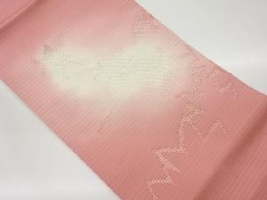 絽塩瀬カットワーク紅葉模様名古屋帯